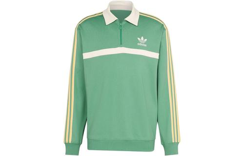 Adidas Originals Collared Sweatshirt Sweatshirt Men s Green IS4364 S зелёный
