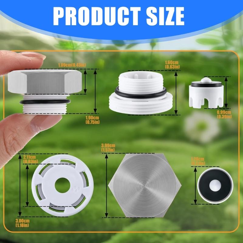 Heavy Duty Metal Anti Siphon Valves Repair Kits Outdoor Faucet Repair Kit for Plumbing Fixtures Simple Installation