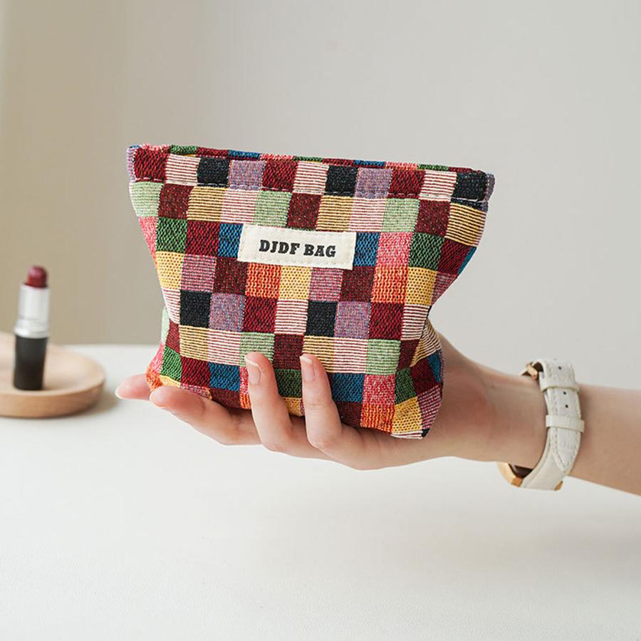 

Маленькая женская косметичка Портативная с растительным узором Маленькая сумка для хранения гигиенических прокладок Сумка для монет и ключей для commuters Портативная сумка для карт