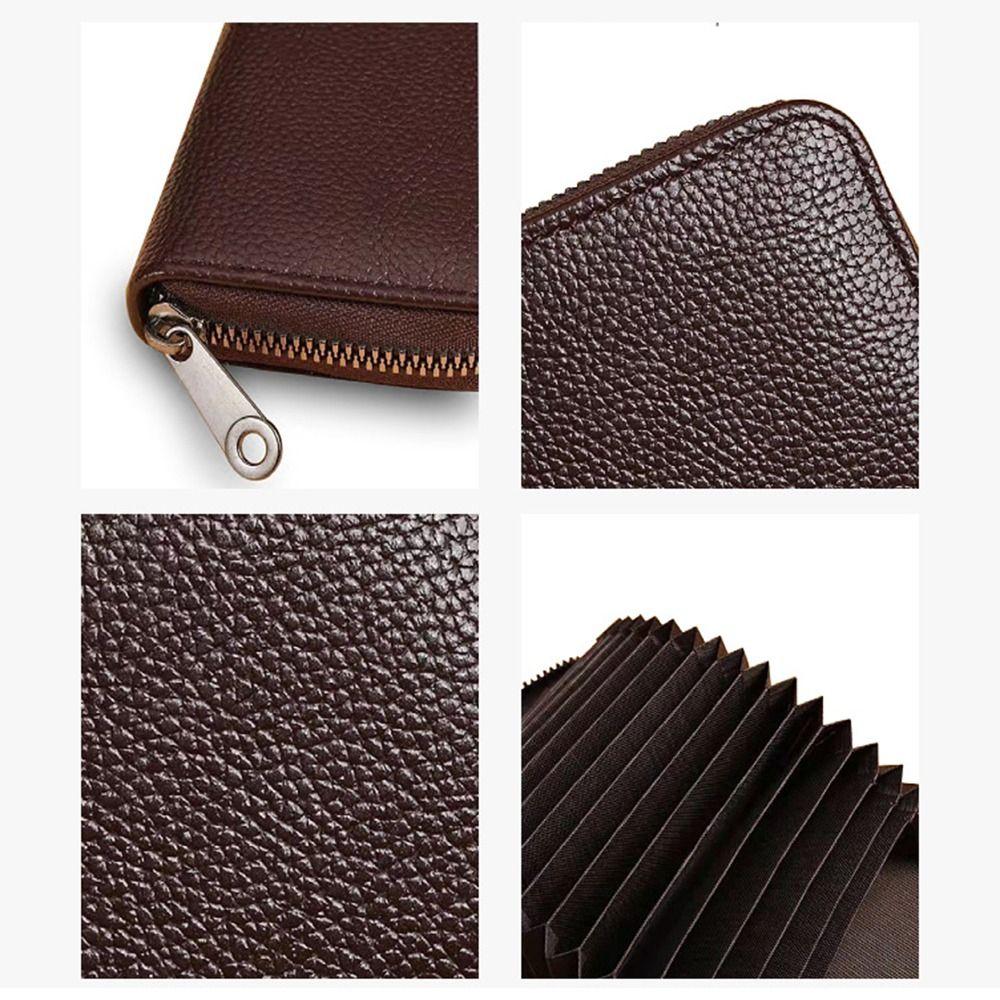 Portefeuille de petite entreprise bloquant les RFID, porte-cartes de crédit en cuir PU, nouveau sac de poche pour femmes et hommes