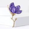 Koreanische Version der neuen Legierungs-Emaille-Magnolienbrosche, klein und frisch, vielseitig, Damenanzughemd, Brustblumen-Accessoire-Broschen