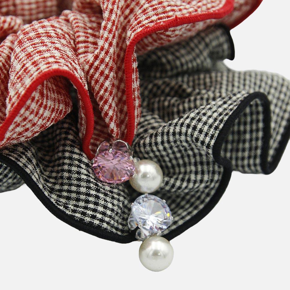 Jlauren Kitsch Color Check Scrunchie H01421