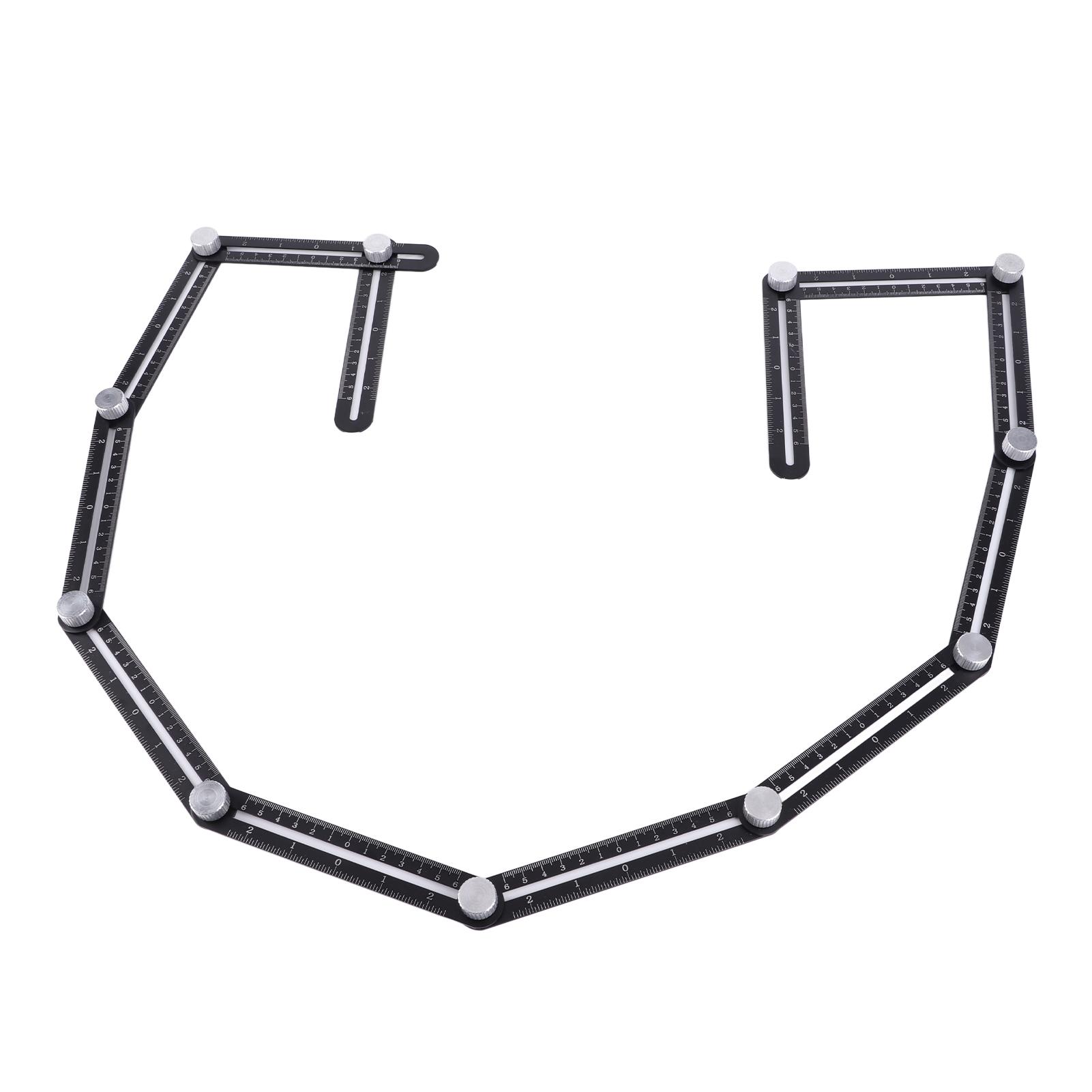 

Локатор отверстий Стальная многоугловая измерительная линейка Портативная универсальная настенная напольная плитка Направляющий инструмент для сверления