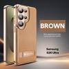 Luxury Magnetic Leather Case For Samsung Galaxy S26 Ultra S25 S24 S23 Ultra Shockproof Plating Bumper Folding Bracket Phone Cover