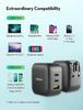 MINIX P1 65W 3-Port GaN Wall Charger with Multi-Protection Safety System