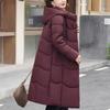 Plus Size XL-6XL Middle Age Women Winter Long Coats Hooded Elegant Thick Warm Embroidery Parkas Female Jackets