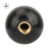 5pcs BM8*30 Built In Copper Screw Nut Round Bakelite Ball Knob Handle