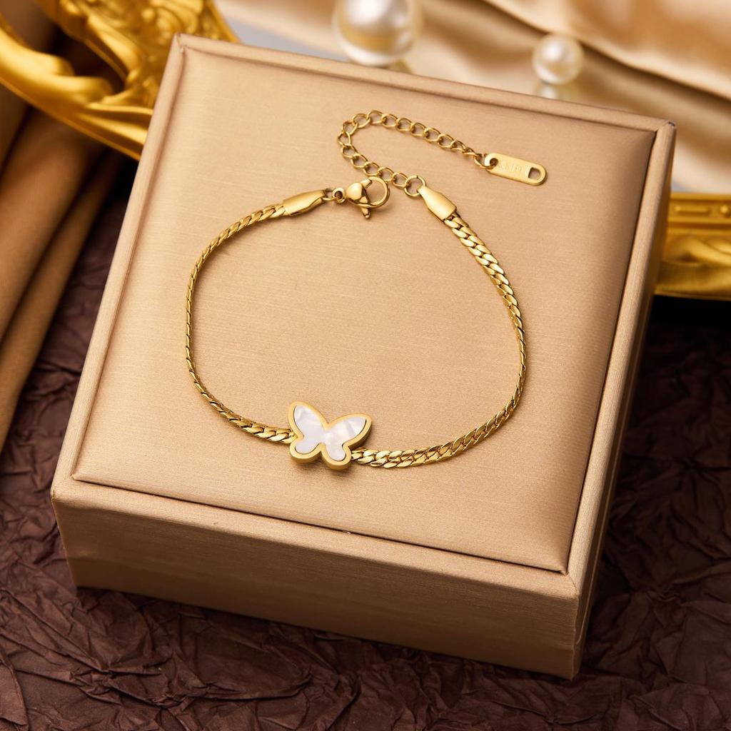 Neues Modisches Titanstahl Anlauffreies Armband für Damen - Vielseitige Europäische Stil-Trends