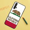 California Flag Case For Huawei Nova 9 10 SE 11i 8i 7i 3i Nova 5T Y60 Y61 Y70 Y90 P20 P30 P40 Lite P60 Pro