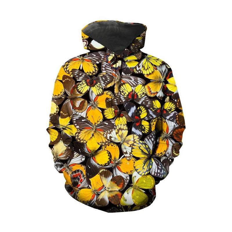 Felpe con Cappuccio Fantasia Colorata Divertente per Uomo Donna Autunno Manica Lunga Pullover Felpa con Cappuccio Stampata 3D Streetwear Casual Abbigliamento Uomo Y2k