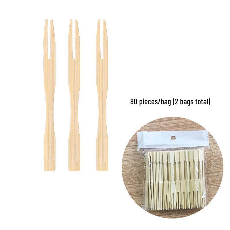 Eco-Friendly Wooden Fruit Forks (160 Count)