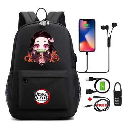 Anime Teenage Backpack Unisex Cartoon Printing Laptop Bagpack Back To School Rucksack School Bags for Boys Girls Mochilas