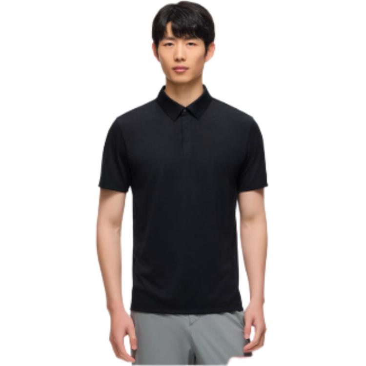 Anta Casual Solid Color Simple Comfortable Short Sleeve Polo Shirt Men tops Monet-Gray 152520104-5