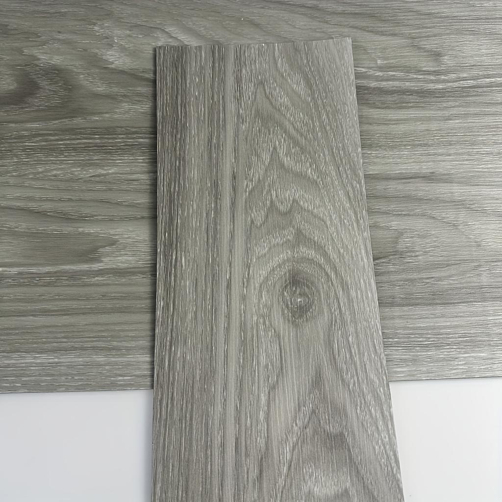 10Pcs 40x15cm PVC Floor Stickers Self-adhesive Waterproof Thickened Wood Grain Floor Foam Living Room