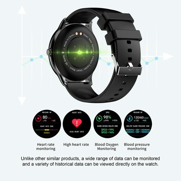 NORTH EDGE NL12 Cvičebné stopky Monitorování krevního tlaku Ovládání hudby Hodinky s dotykovou obrazovkou a měřením srdeční frekvence v reálném čase