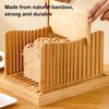 Bamboo Bread Slicer - European Style Wooden Toast and Ham Divider