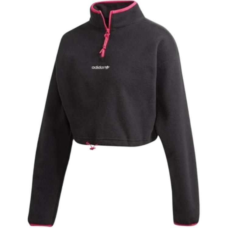 Adidas Originals x BLANC Crop Top Women s Black Red GC8794 34