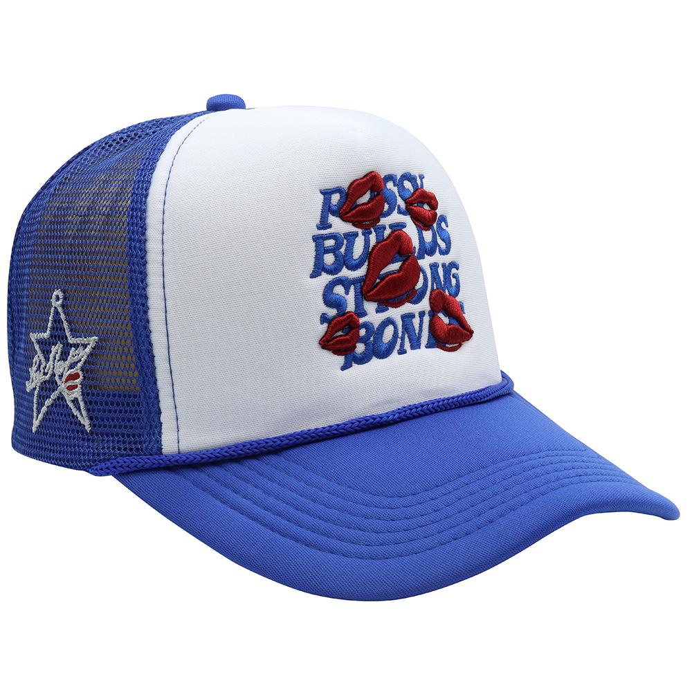 American Style Letters Lip Embroidered Baseball Hats Men Women Outdoor Sunshade Adjustable Breathable Fashion Street Truck Caps