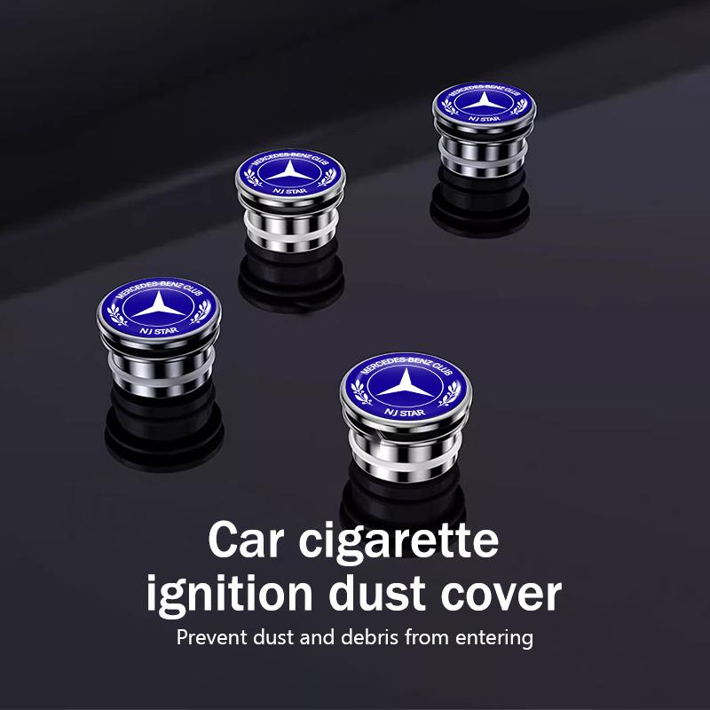 BENZ Car Alloy Cigarette Lighter Plug Cover Dust Protection Cap For Mercedes Benz W202 W212 W126 W140 W168 W177 CLS GLE GLC GLS CLA DV1