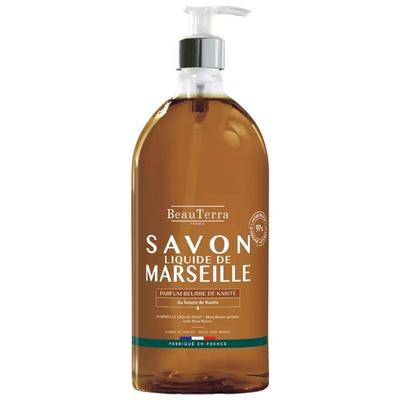 Liquid Soap - Beauterra - 1L - Shea Butter - 100% Vegetable - Preservative-free