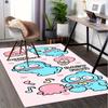 Office Carpet SANRIO Cute Creatures, Pastel Colors, Hang HodonCute Cartoon Door Mat - Non-Slip, Machine Washable Polyester Mat for Living Ro