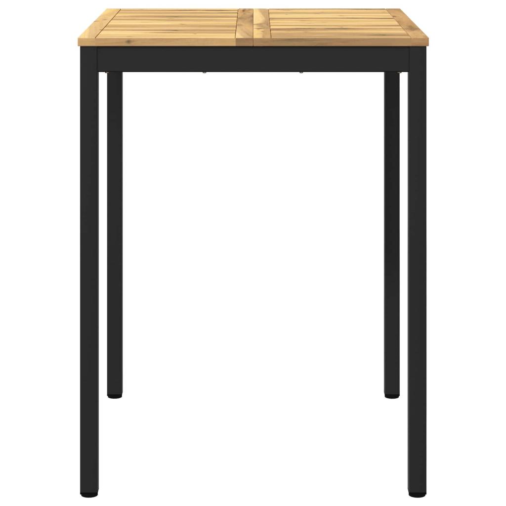 Garden Bar Table NAARDEN White and Black 80 x 80.5 x 105 cm