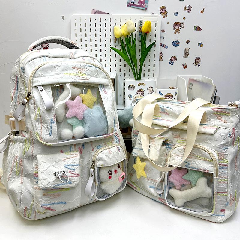 Children's Schoolbags  Elementary School Girls  Junior High School Children  Two Piece Backpacks