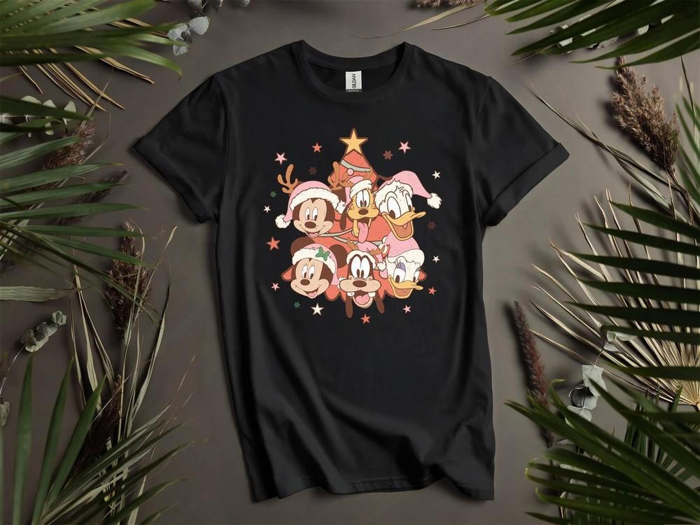 

Mickey s Friends Christmas Happy MoodT-shirt T shirt Men Women Unisex Tshirt L17 M