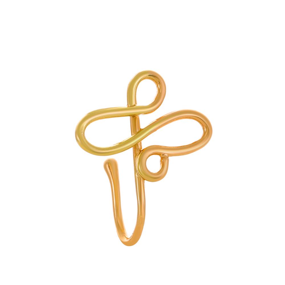 Creative U-Shaped Non-Piercing Nose Clip: Butterfly & Snake Design