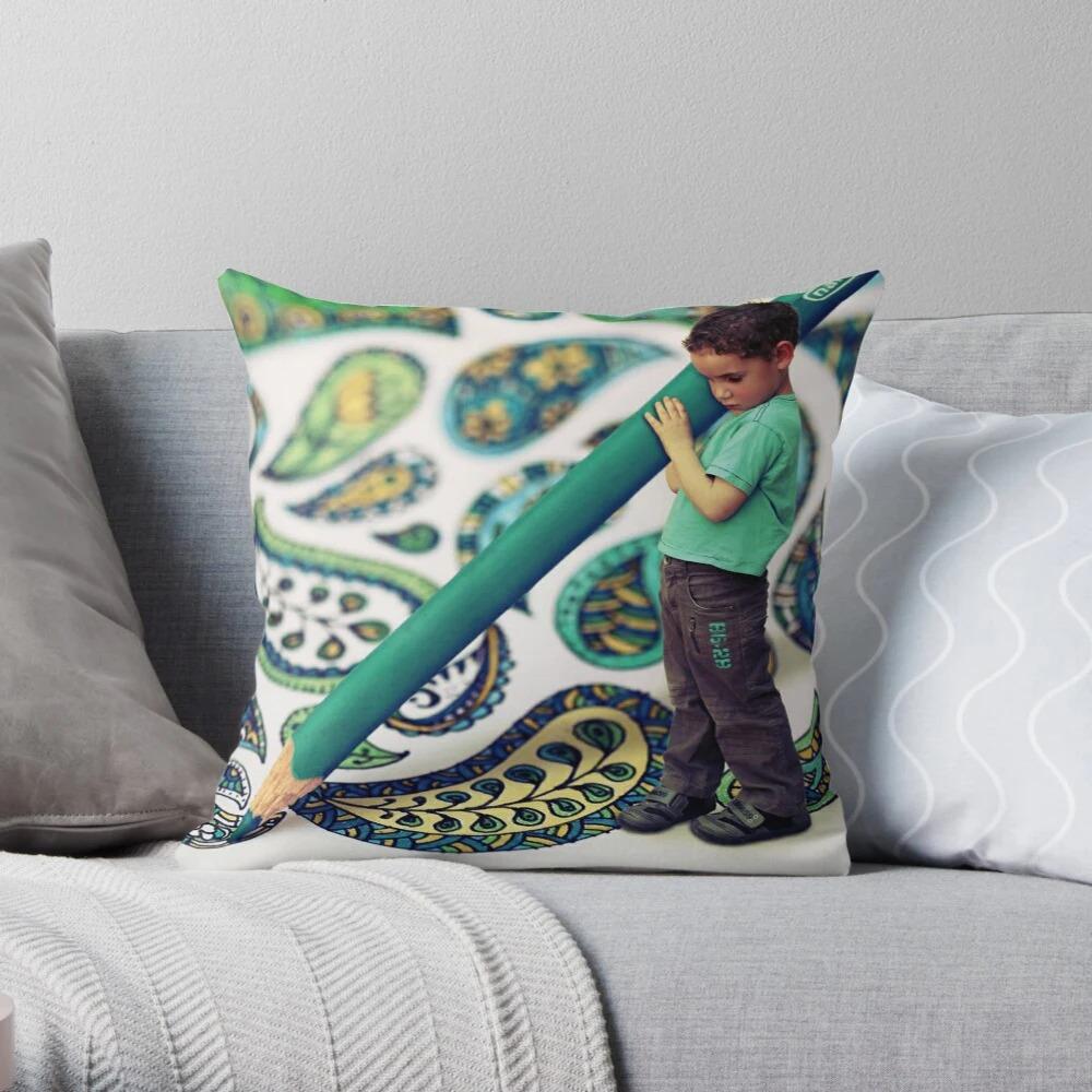 Einfache Kreative Musterdruck Wohnzimmer Sofa Auto Kissenbezug Luxuriöse Heimdekoration Kissenbezug