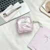 Cute Bow Women Mini Cosmetic Bag Sanitary Napkins Storage Bag Portable Tampon Holder Case Mini Makeup Lipstick Storage Bag Pouch