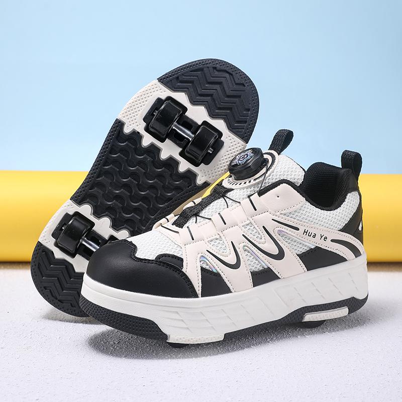 29-40 Jungen/Mädchen Schuhe mit Rollen Vierrad Sport Rollschuhe Abnehmbare Rollschuhe