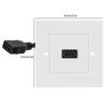 White Dual Port HDMI Wall Plate Panel For Hotel Home Office Building US Standard