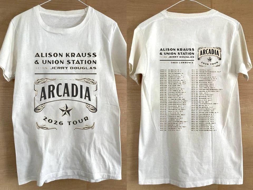 Alison Krauss and Union Station 2 Sides 2026 Tour Americano Taglia S a 5L Maglietta