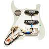 Musiclily Pro HSS ST Pre-wired Pickguard with Artec Alnico 5 Pickup Set for Strat Electric Guitar, 3-Piece Aged White