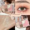 Novo Eye Shadow Highlight Blush Repair Integrated Plate Pink Smoky Earth Color Shiny Crystal Daily Light Makeup