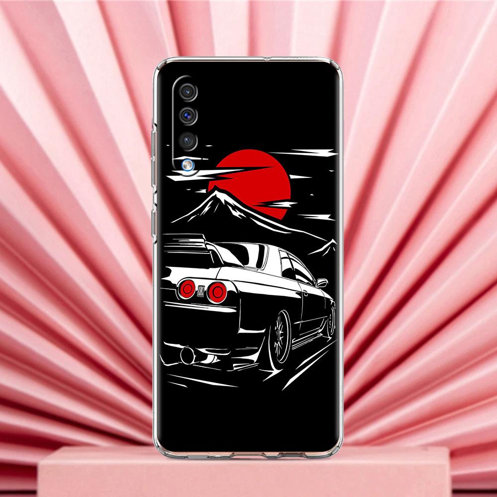 Phone Case For Samsung A56 A36 A26 A24 A16 A14 A12 A32 A50 A70 A22 A40 A34 A54 A42 A52 5G A04s A06 Cover Japan JDM Sports Car