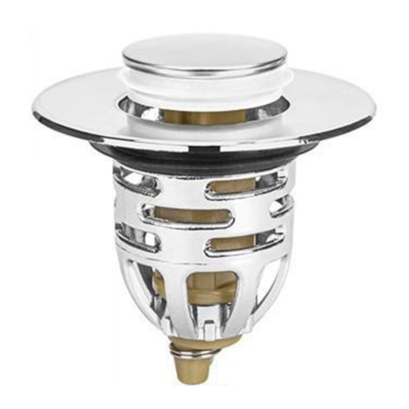 Universal Washbasin Press Type Water Head Leak-proof Plug Prevents Blocking Floor Anti-Odor Drain Cover for Washroom Sink