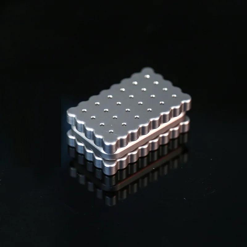 Mechanical Slider Three Layers Magnetic Push Card Pushing Plate Haptic Coin Sensory Toy Adults Stress Relief Fidget Relieving