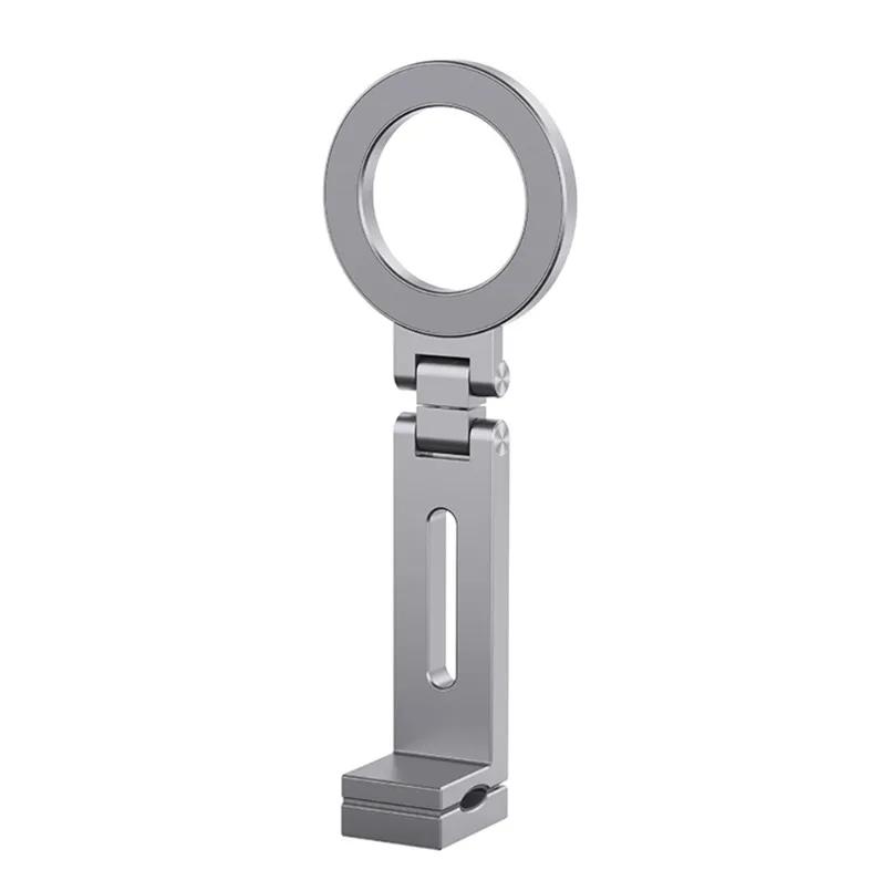 Universal Alloy Magnetic Phone Holder Travel Flexible Rotation Hands-Free Airplane Phone Mount For iPhone 16 15 14 13 12 Pro Max
