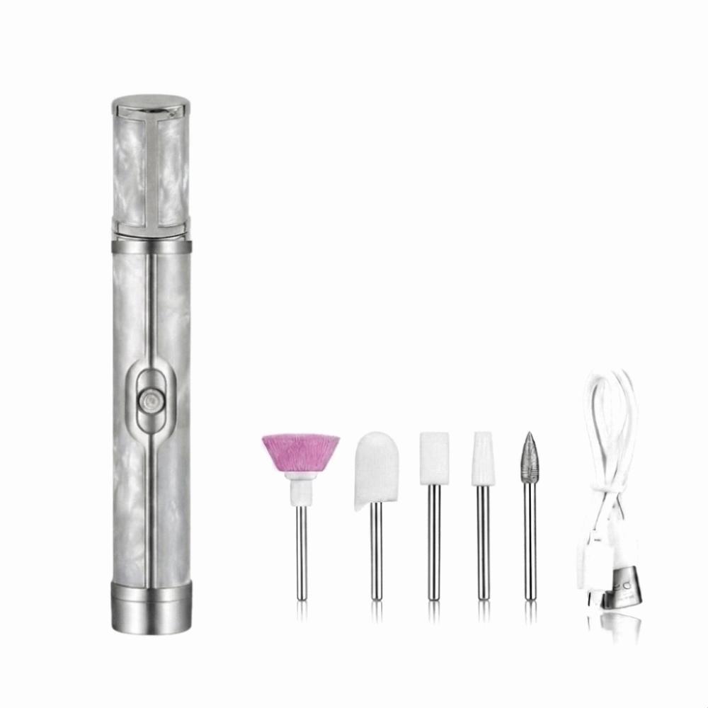 Rechargeable Nail Drill Bits Set Cordless Nail Polishing Machine Nail File Machine Nail Salon