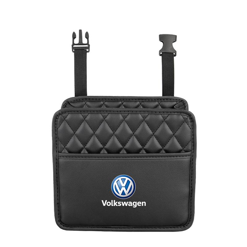 Car Seat Backrest Storage Stowing Tidying Pocket For VW GTI Polo Golf Passat MK6 MK7 Jetta Tiguan Arteon CC Taigo T-ROC Hub Cap