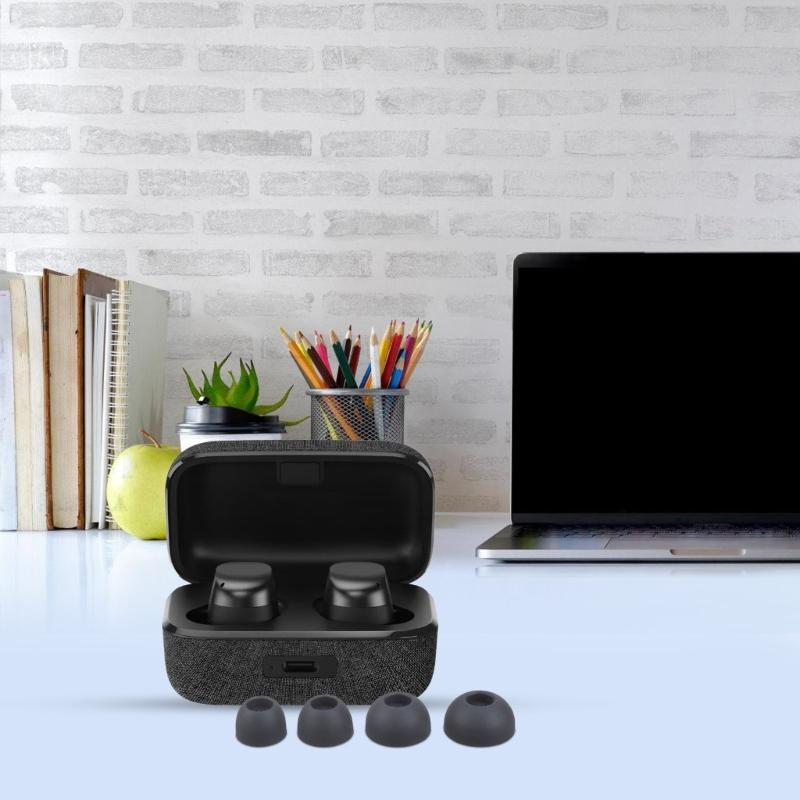 Silicone Ear Tip Wireless Earbuds Case for 4 Neck-mounted Earphones Eartip Anti-Slip Avoid Falling Offs