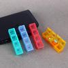 Portable 28 Grids Pills Box Holder Tablet Pill Case Medicine Storage Organizer Healthy Care Tool Rainbow Color with PU Bag