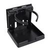 Boat Cup Holder Black Adjustable Folding Space Saving Water Bottle Holder for Boats Yachts RVs Cars Trucks