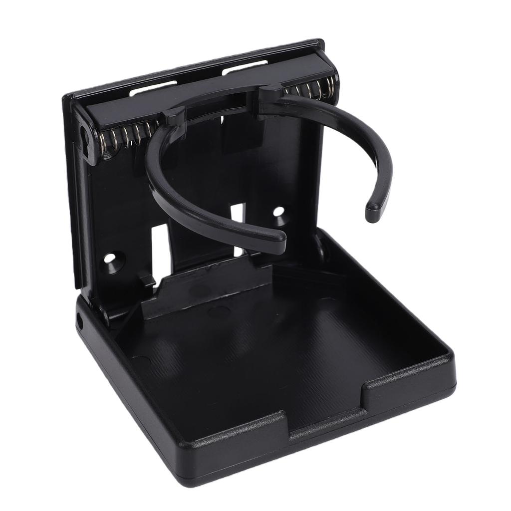 Boat Cup Holder Black Adjustable Folding Space Saving Water Bottle Holder for Boats Yachts RVs Cars Trucks