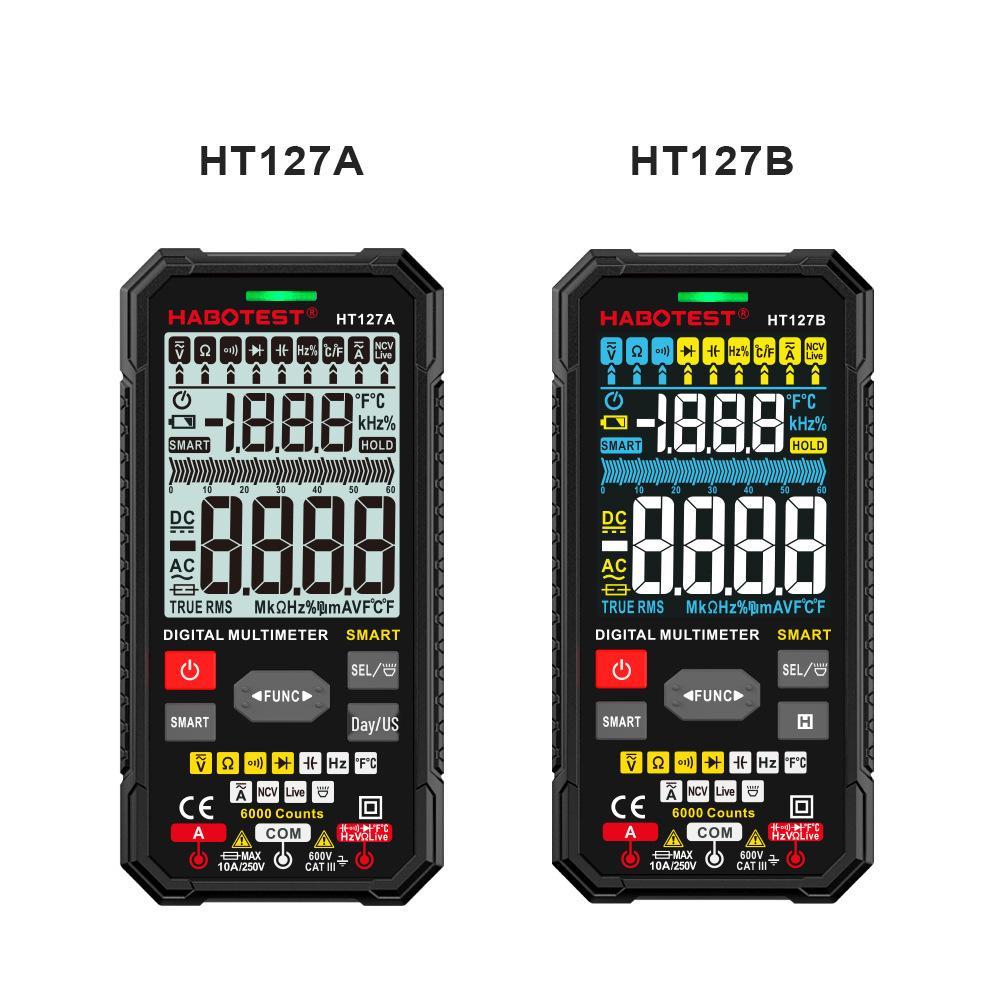 HABOTEST HT126A/B Precision Digital Multimeter - Smart Electrician Anti-Burn Universal Measuring Meter