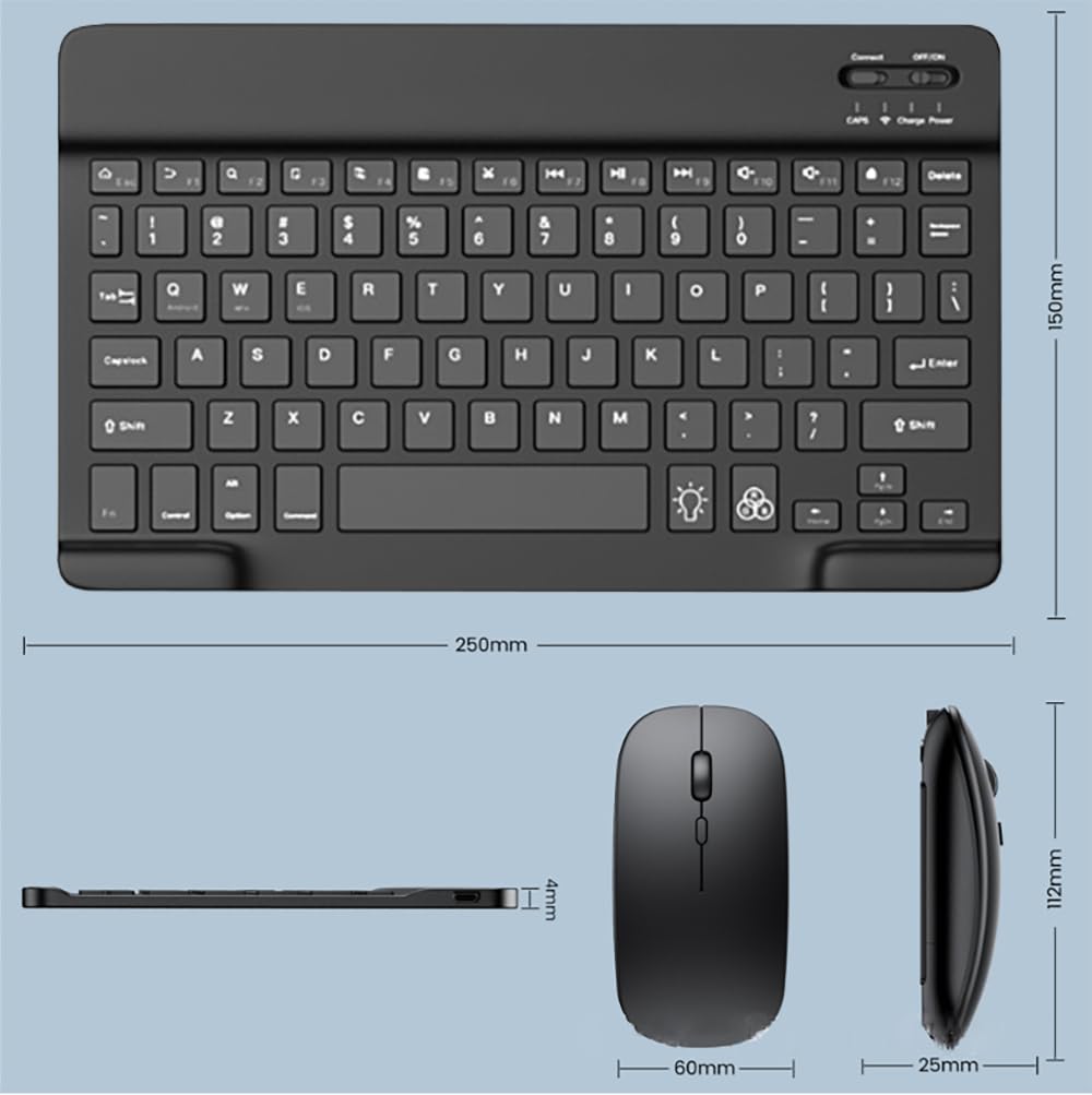and compact Bluetooth keyboard and mouse for compatible with and Features include backlit keyboard and USB and a US keyboard Cute, slim, lightweight,