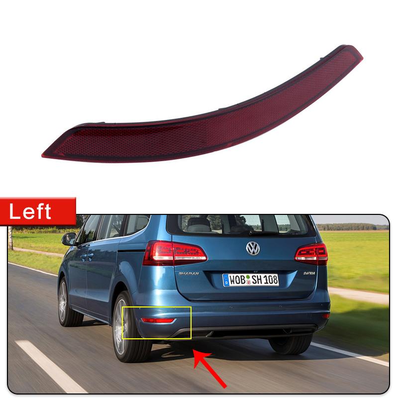Für Volkswagen VW Sharan 2011~2016 7N0945105B 7N0945106B Auto Stoßfänger Hinten Reflektor Rücklicht Bremslicht Nebel Warnleuchte Rote Linse
