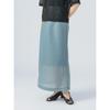 [Beams Heart] Skirt Sheer Cardboard Narrow Skirt Ladies SAX ONE SIZE